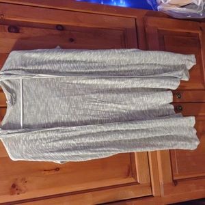 Lightweight Thin Grey Sleeveless Cardigan